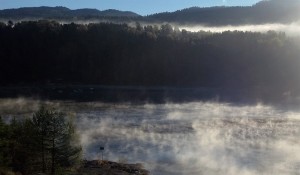 Riverview from the train to Bergen